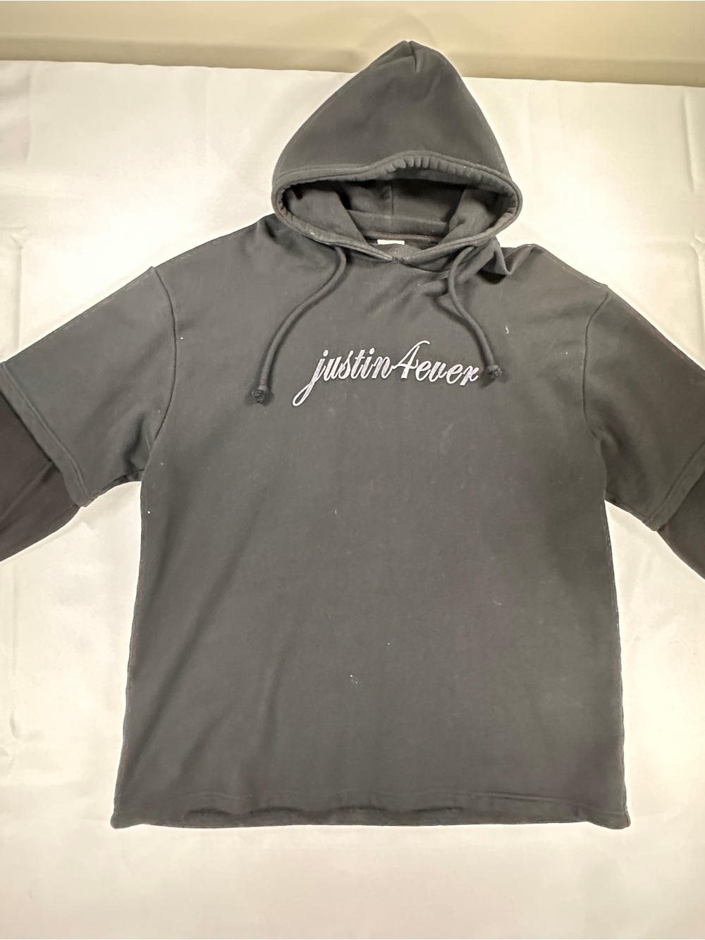 VETEMENTS Justin4ever Eleven Inch Gun Club Hoodie Black M